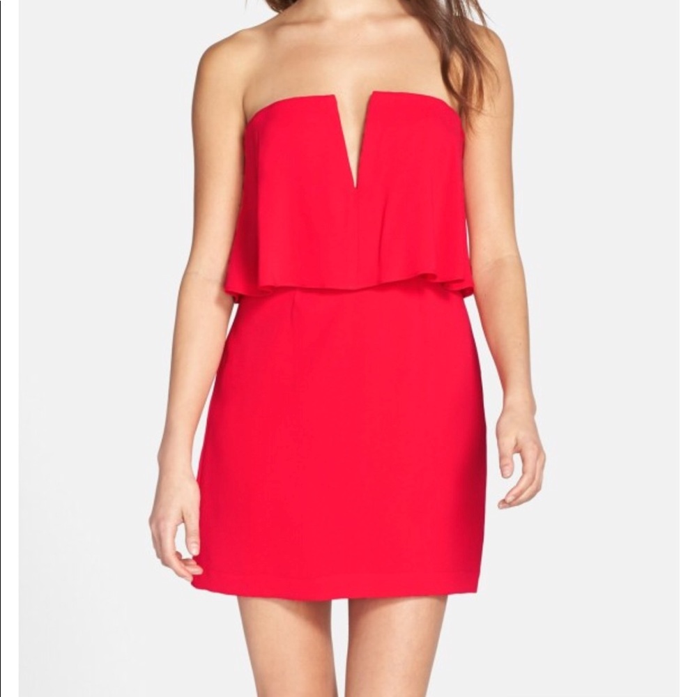 BCBG Strapless mini dress